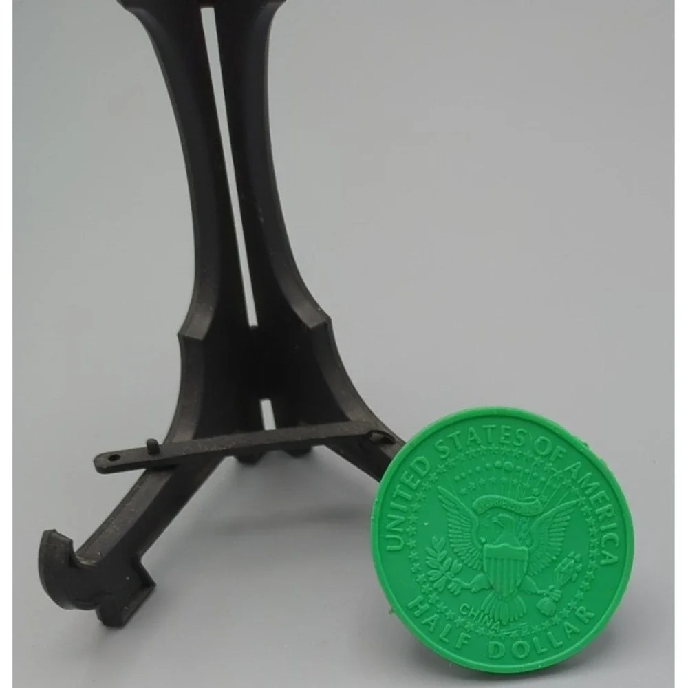 Novelty 1964 JFK Kennedy US‎ Half Dollar Eraser Green Rubber Error Coin Gag Gift